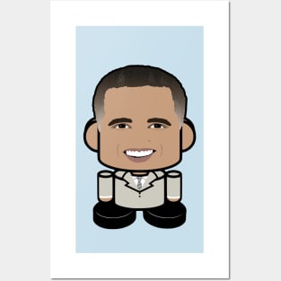 Mr. Obamabot POLITICO'BOT Toy Robot (Tan Suit) Posters and Art